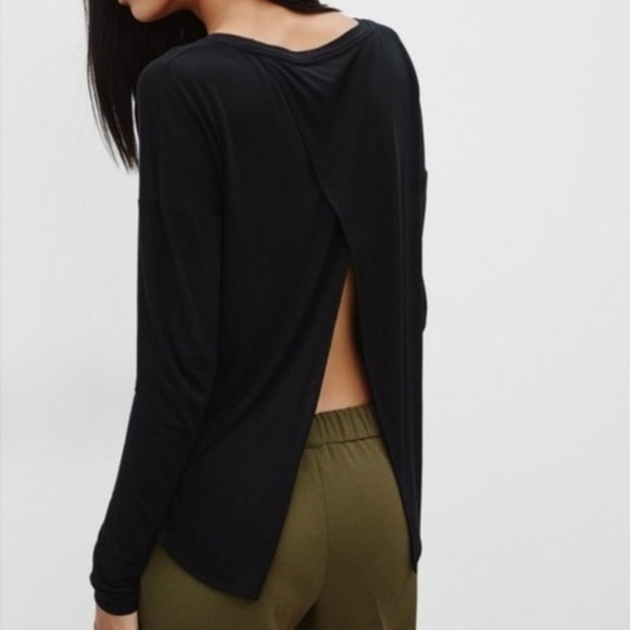 Wilfred "La Riviere" Long Line Split Back Curved Hem Tee- Sz. Sm - Picture 1 of 9